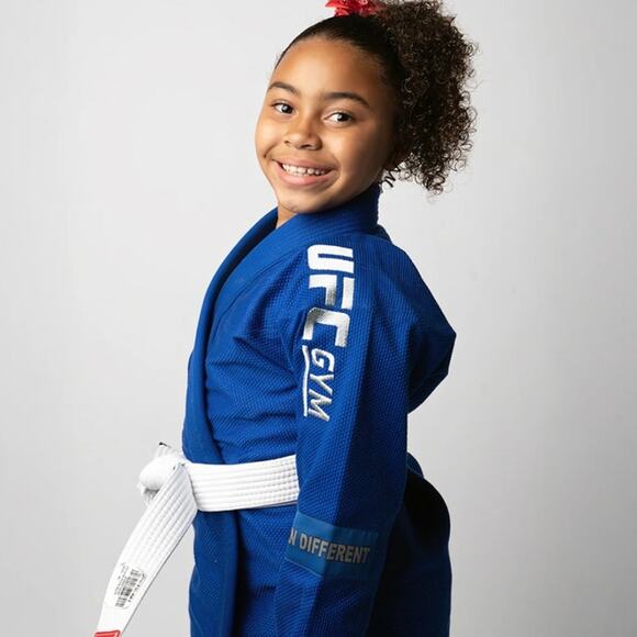 UFC Gym M4 Kids Training GI Royal Blue Jiu Jitsu Kimono Top ONLY 100% Cotton - Picture 1 of 14